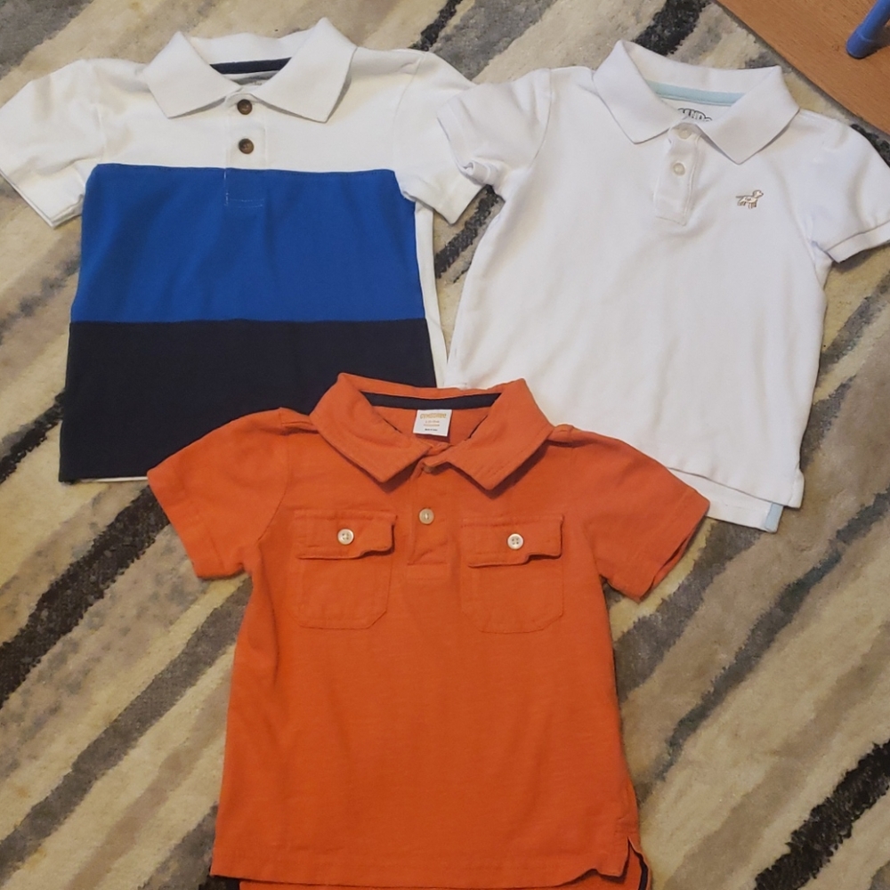 Lot of 6. 18 month boys collared shirts.